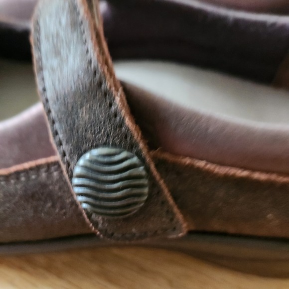 SAS Step Out Mary Jane Comfort Shoes Brown Leather Adjustable Strap Walking Sz 7 - Picture 7 of 10